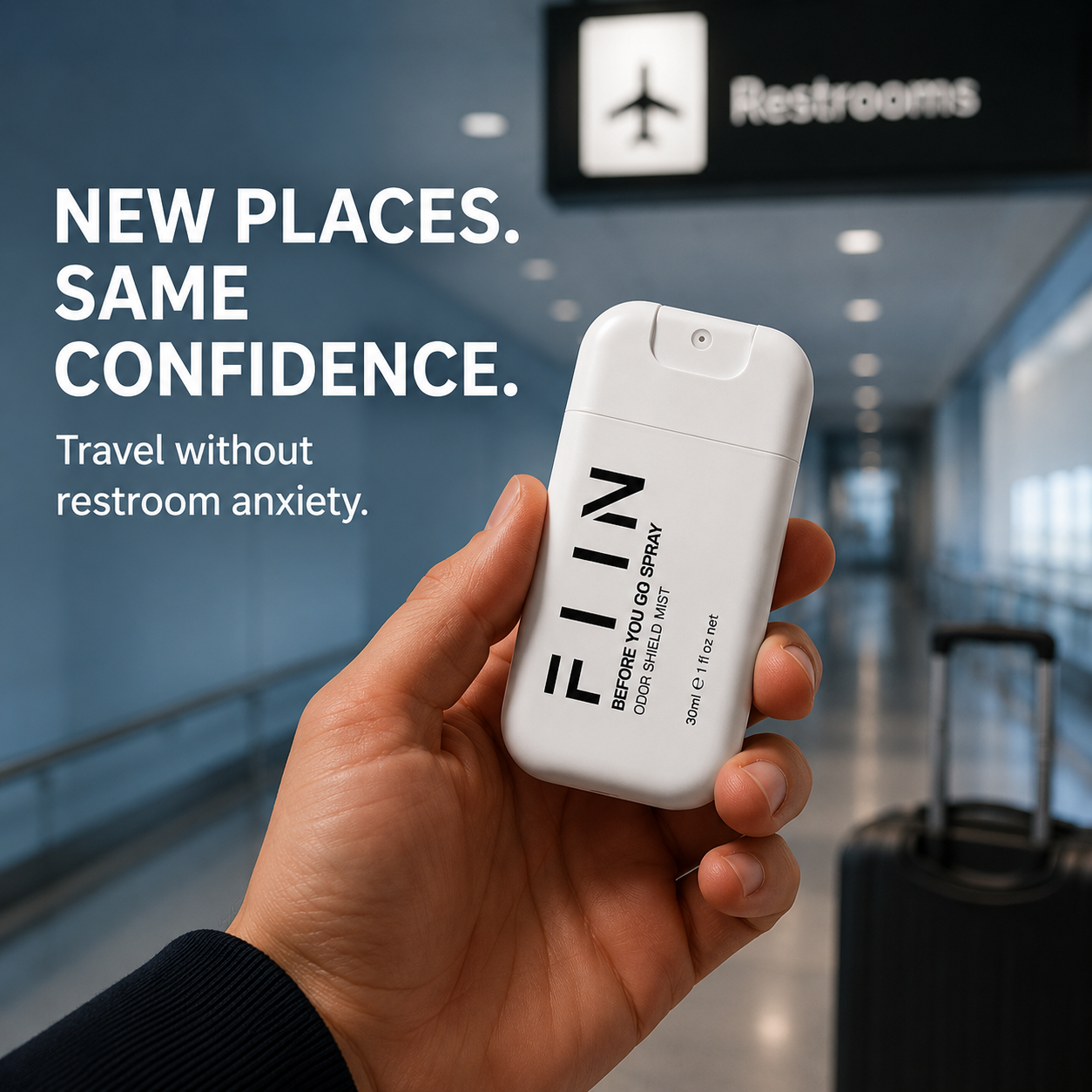 FIIN Before You Go Spray — White (30ml) | Odor Shield Mist