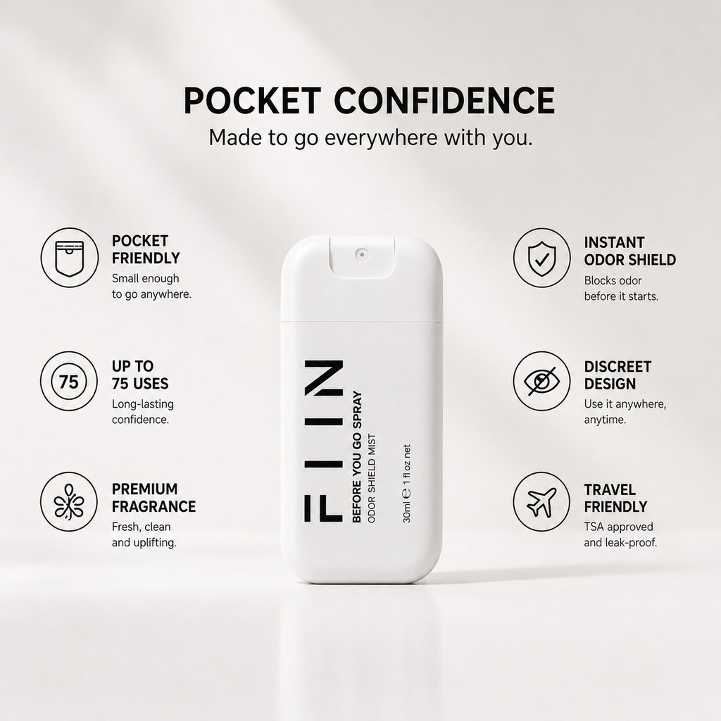 FIIN Before You Go Spray — White (30ml) | Odor Shield Mist