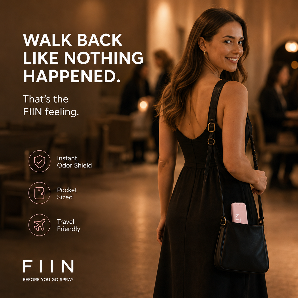 FIIN Before You Go Spray — Pink (30ml) | Odor Shield Mist