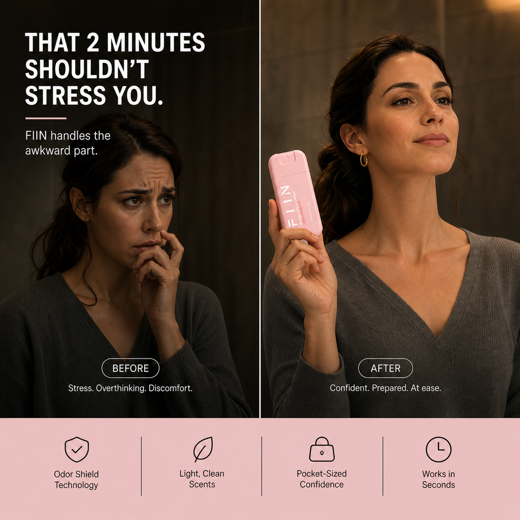 FIIN Before You Go Spray — Pink (30ml) | Odor Shield Mist